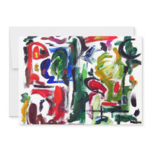Abstract "Typical Day" Invitation