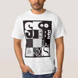 Abstract Typography T-Shirt