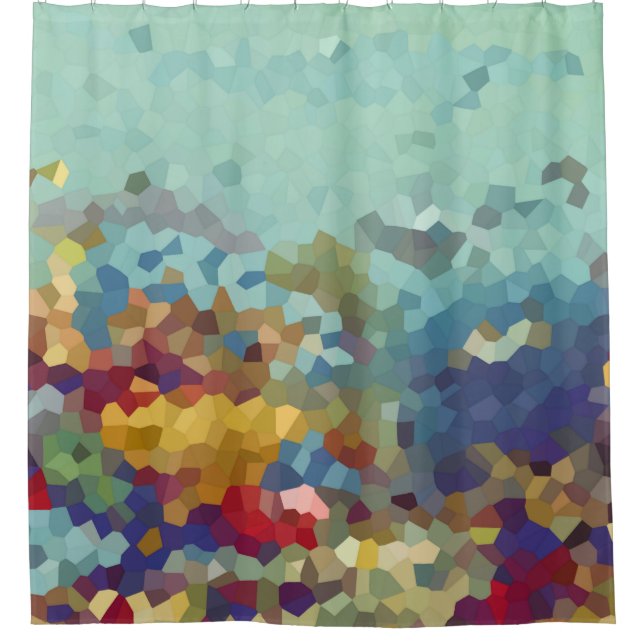 Abstract Under The Sea Shower Curtain (Front)