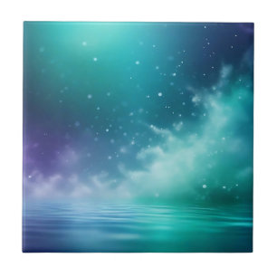 Abstract Underwater Scene Ceramic Tile