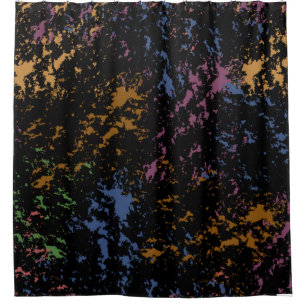 Abstract Uneven Pattern Shower Curtain
