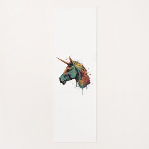 Abstract Unicorn Yoga Mat
