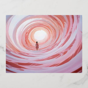 Abstract Universe Background Wallpaper Graphic Art Foil Holiday Postcard