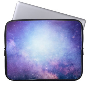 Abstract universe smoke stars laptop sleeve