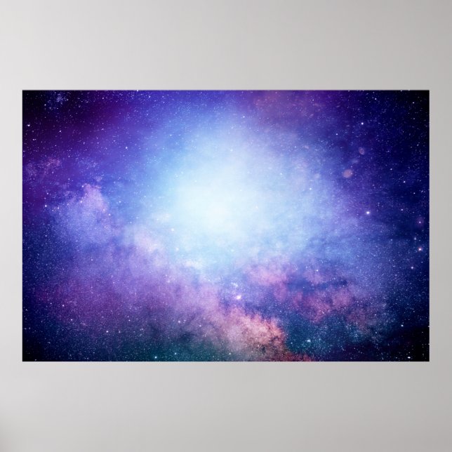 Abstract universe smoke stars poster (Front)