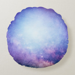 Abstract universe smoke stars round cushion
