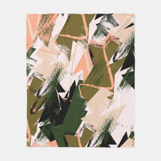 Abstract urban chaotic seamless pattern. fleece blanket (Front)