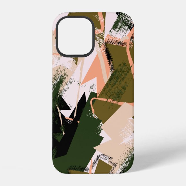 Abstract urban chaotic seamless pattern. iPhone case (Back)