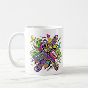 Abstract Urban Vibes with Retro Colours Coffee Mug