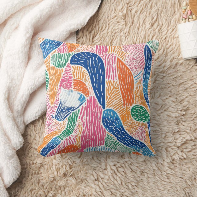 Abstract vector drawing featuring a variety of  th cushion (Blanket)