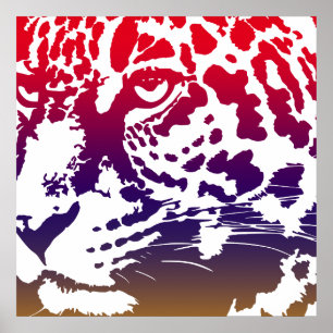 Abstract Vector - Leopard Poster