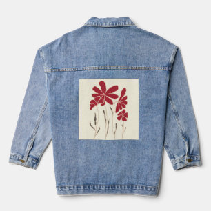 "Abstract Vector Vogue Tee" Denim Jacket