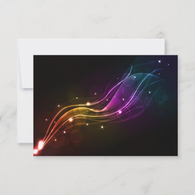 ABSTRACT VECTOR WAVE DIGITAL ART SPACE COLORFUL (Front)