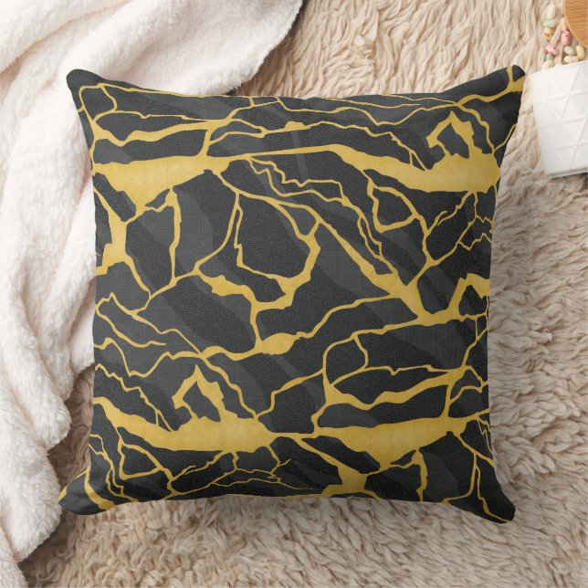 abstract veined stone cushion (Blanket)