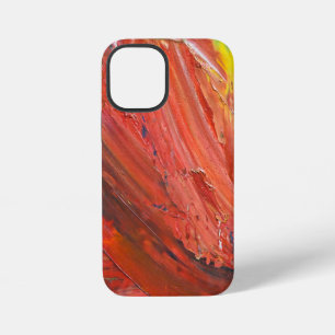 Abstract Vertical Gesture in Red iPhone 12 Mini Case