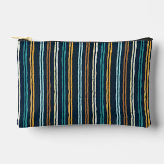 Abstract Vertical Lines pattern Accessory Pouch
