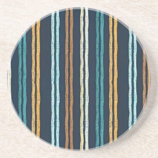 Abstract Vertical Lines pattern Coaster