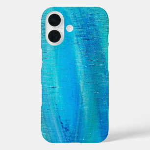 Abstract Vertical Paint Pattern iPhone 16 Case