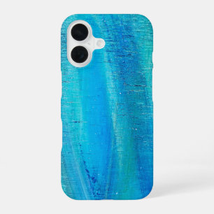 Abstract Vertical Paint Pattern iPhone 16 Case