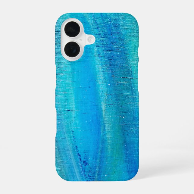Abstract Vertical Paint Pattern iPhone 16 Case (Back)