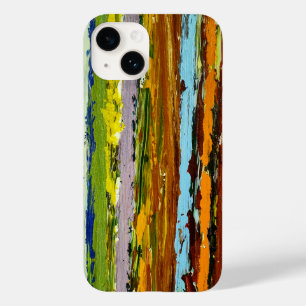 Abstract  Vertical Paint Streaks Case-Mate iPhone 14 Case