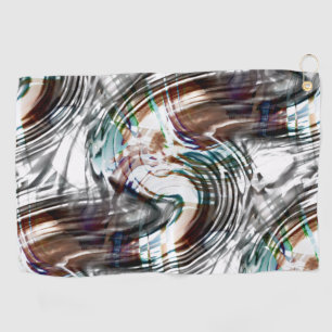Abstract very strange stained or striped typhoon golf towel