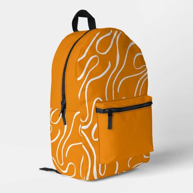Abstract Vibes Pattern Printed Backpack (Back Corner Left)