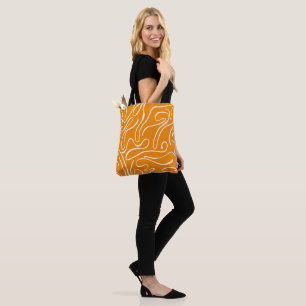 Abstract Vibes Pattern Tote Bag