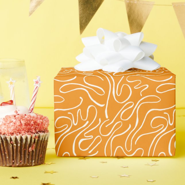 Abstract Vibes Pattern Wrapping Paper (Birthday Party)