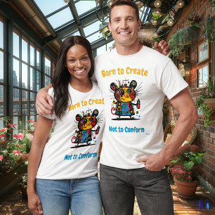 Abstract Vibrant Graffiti Mouse T-Shirt