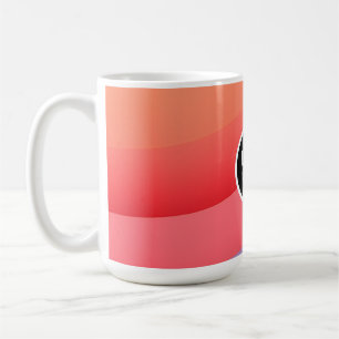 Abstract Vibrant Rainbow Waves Add your Logo Coffee Mug