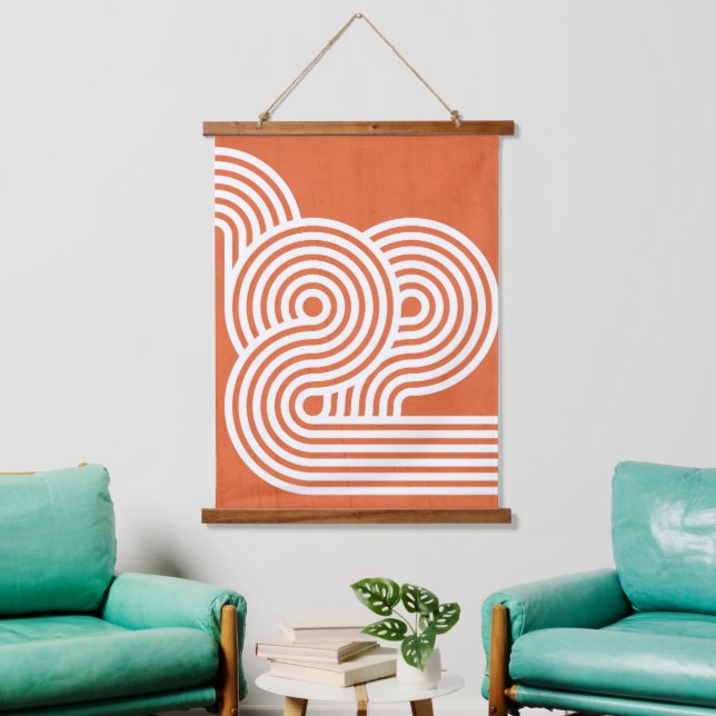 Abstract Vibrant Rhythms Hanging Tapestry (Living Room)