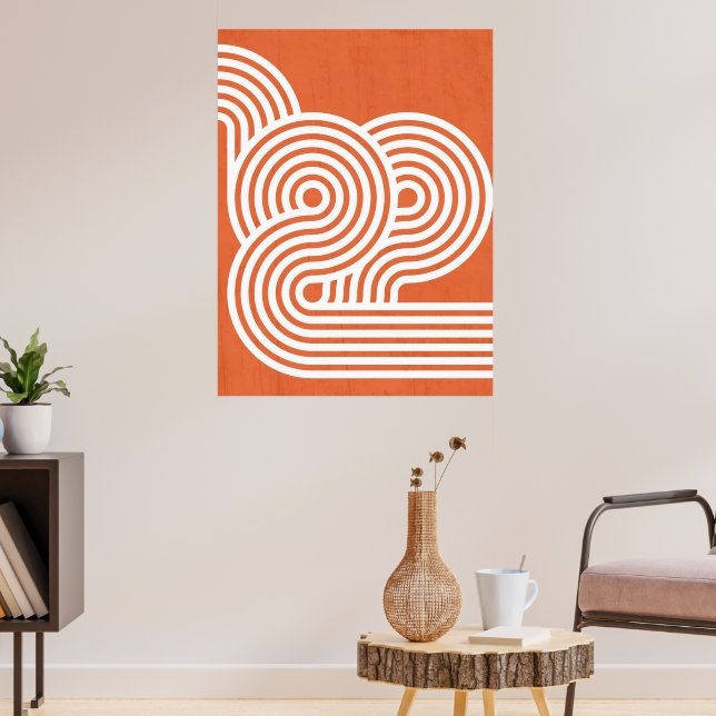 Abstract Vibrant Rhythms Poster (Living Room 3)
