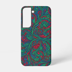 Abstract Vine Tendril Tone Line Samsung Cases
