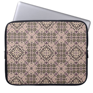 abstract vintage background coloured mosaic symmet laptop sleeve