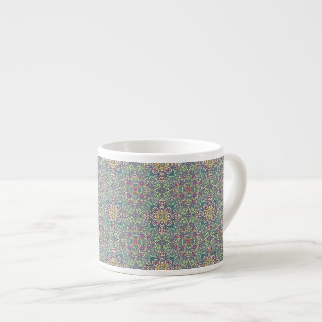 Abstract vintage background espresso cup (Front Right)