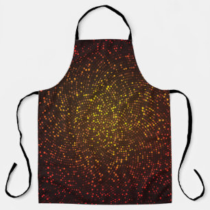 Abstract vintage background. Glowing mosaic of cir Apron