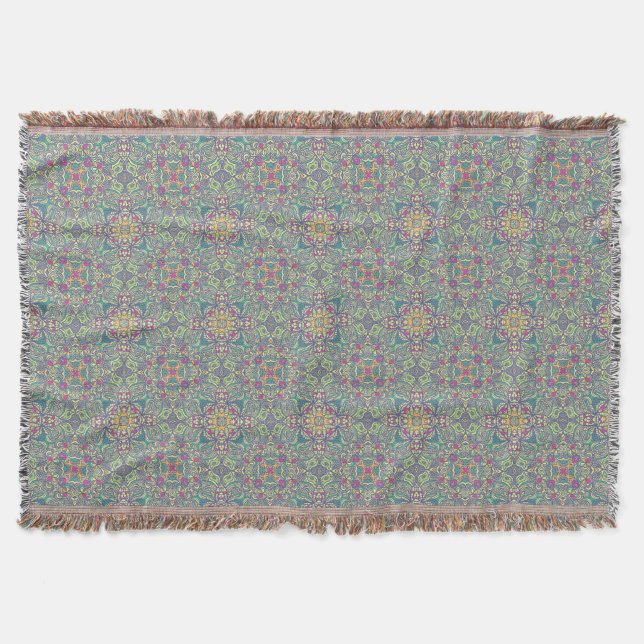 Abstract vintage background throw blanket (Front)