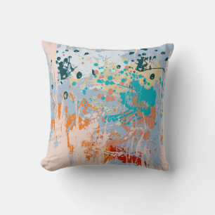 Abstract vintage background with multi-coloured pa cushion