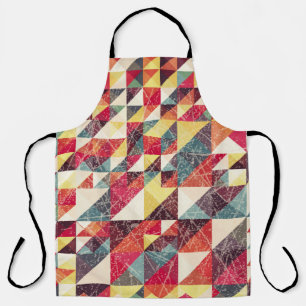 Abstract, vintage geometric backgroundpattern,colo apron