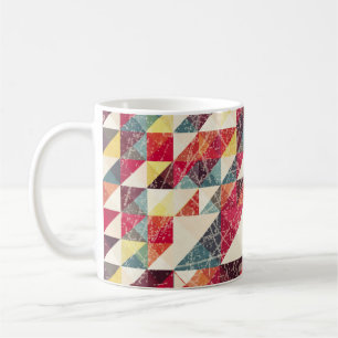 Abstract, vintage geometric backgroundpattern,colo coffee mug
