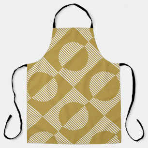 Abstract Vintage Geometric Seamless Apron