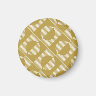 Abstract Vintage Geometric Seamless Magnet