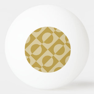 Abstract Vintage Geometric Seamless Ping Pong Ball