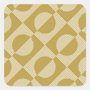 Abstract Vintage Geometric Seamless Square Sticker
