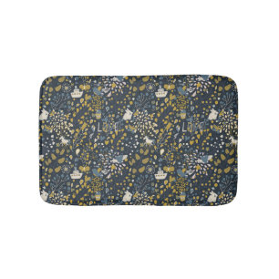 Abstract vintage pattern bath mat