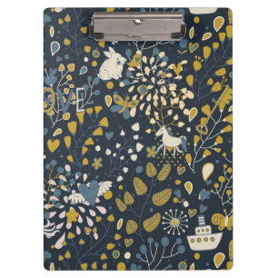 Abstract vintage pattern clipboard