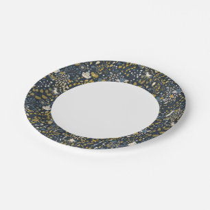 Abstract vintage pattern paper plate