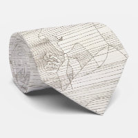 Abstract Vintage Paul Klee Art Tie