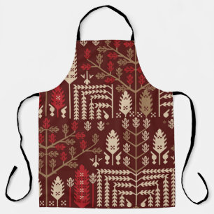 abstract vintage seamless graphical repeat pattern apron